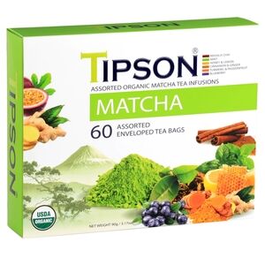 Organic Matcha Assorted - 60 Enveloped Tea Bags